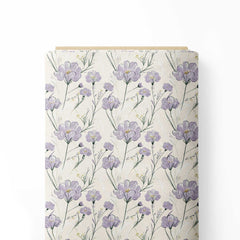 Lavender Flowers Print Fabric