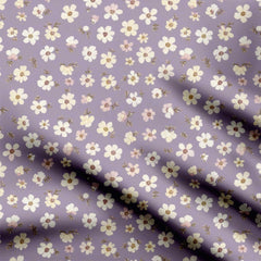 Lavender Flowers Print Fabric