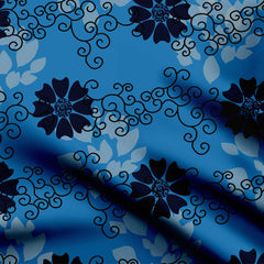 blue bells Print Fabric