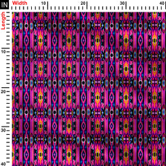 Neon Ikat Print Fabric