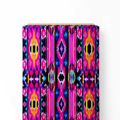 Neon Ikat Print Fabric