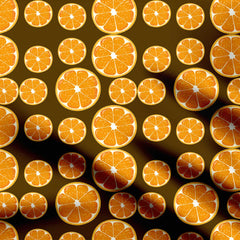 Orange Design Print Fabric