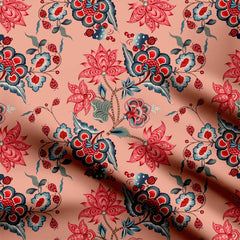 Creamy Vineyard Print Fabric