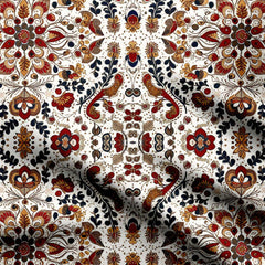 Floral Pichwai Print Fabric