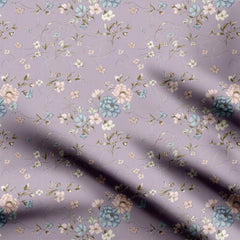 Lavender Floral 1.5 Print Fabric