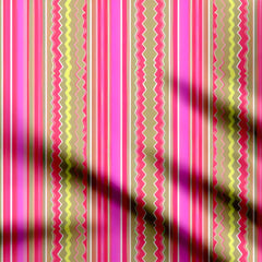 Vibrant Stripes Print Fabric