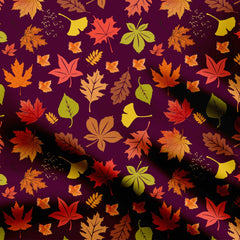 Leaves Print Fabric