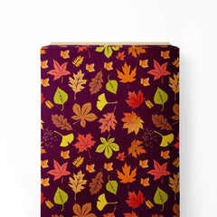 Leaves Print Fabric