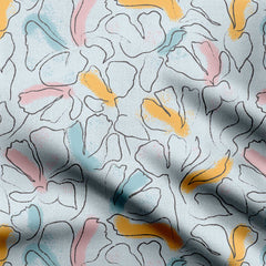 Floral Path Print Fabric