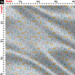 Floral Path Print Fabric