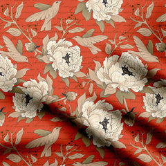 Alfresco Romance Terra Cotta Print Fabric