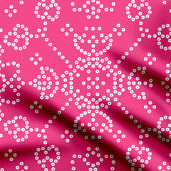 Red Dot Bandhani Print Fabric