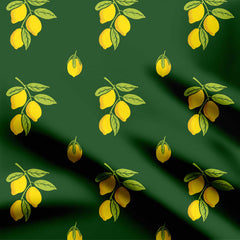 Lemon Citrus Print Fabric