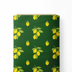 Lemon Citrus Print Fabric