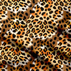 Leopard Savage Spots Print Fabric