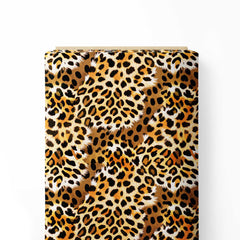 Leopard Savage Spots Print Fabric