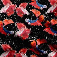 Graceful Fish Print Fabric