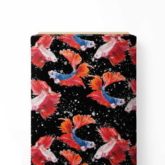 Graceful Fish Print Fabric