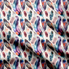 Colorful Full feather Print Fabric