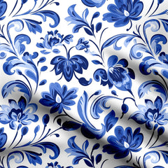 Delft Blue Print Fabric