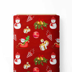 Jingle Joy with Santa Print Fabric