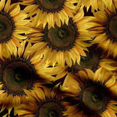 Sunflower Blooms Print Fabric