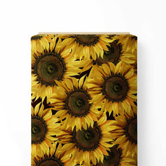 Sunflower Blooms Print Fabric