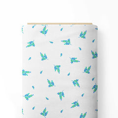 Green Leaves Print Fabric