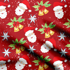 Jingle bells Print Fabric