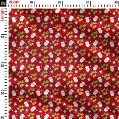 Jingle bells Print Fabric