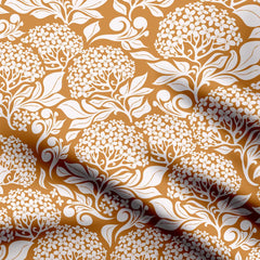 Hydrangea Toffee Print Fabric