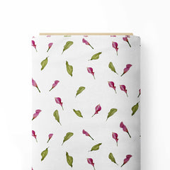 Floral Pink Lily Print Fabric