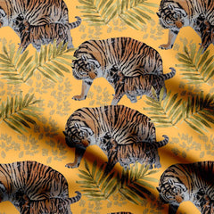 King of the jungle Print Fabric