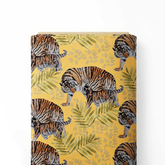 King of the jungle Print Fabric