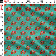 Hibiscus Vector floral Print Fabric