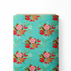 Hibiscus Vector floral Print Fabric