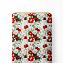 Elegant Blossom Print Fabric