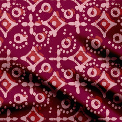 Crackle Finish Cross Patten Print Fabric