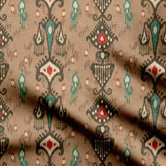 Art of ikat texture pattern Print Fabric