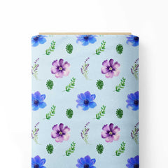 Floral Print in Light Theme Print Fabric