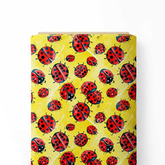 LadyBug Floral Print Fabric