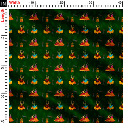 Dandiya Night Print Fabric