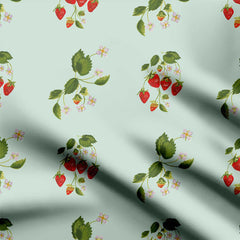 strawberry vine Print Fabric