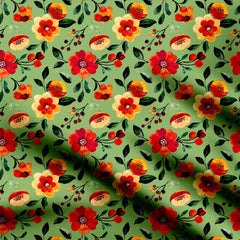 Poppy Floral Print Fabric