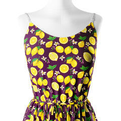 Lemon Floral Print Fabric