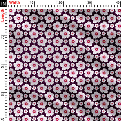 Enormous flower Print Fabric