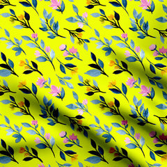 Watercolor Leaf's Print Fabric