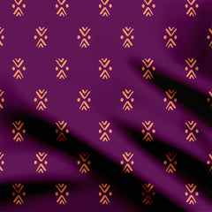 Ikat Purple Print Fabric