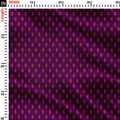 Ikat Purple Print Fabric