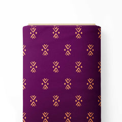 Ikat Purple Print Fabric